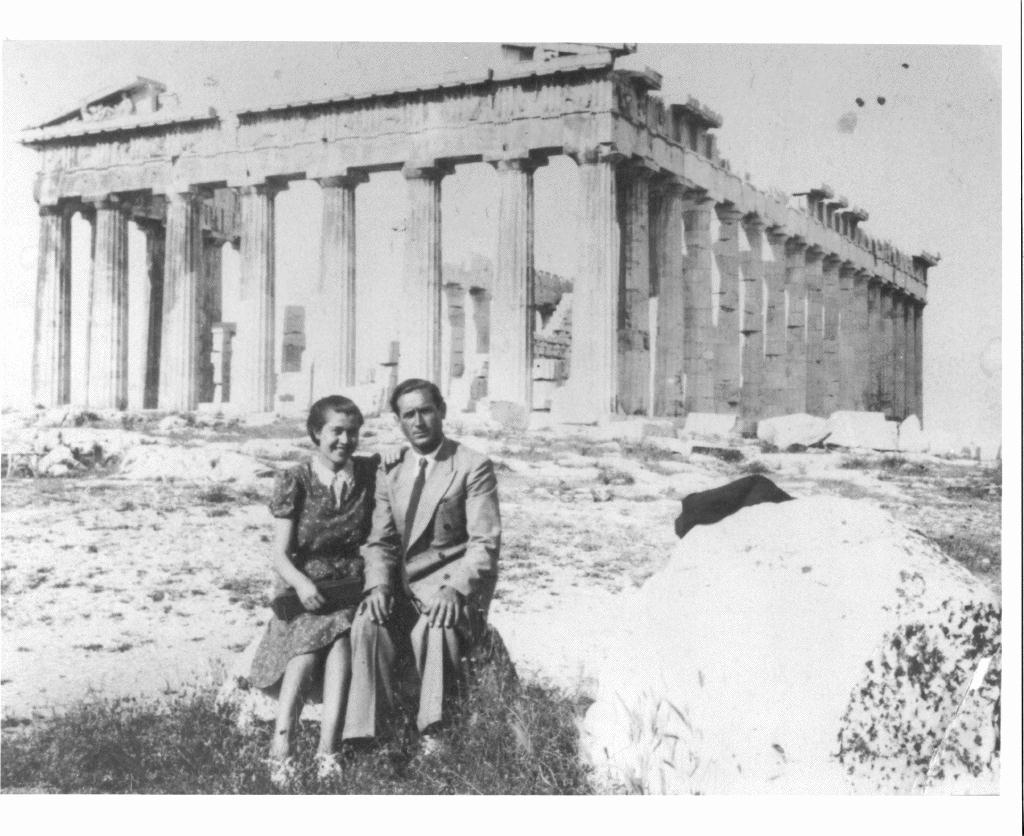 Parents at the Parthenon